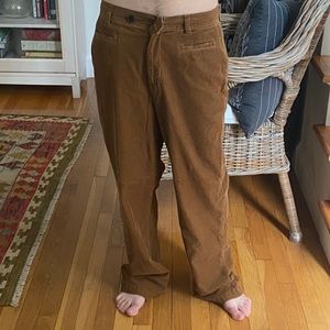 land’s end 00s brown corduroy oversized pants